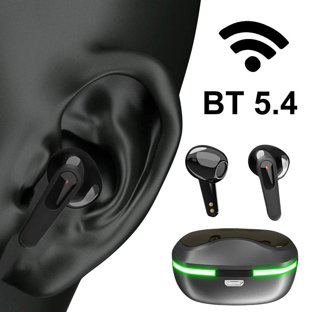 AI Translation Earbuds Intelligent Touch Screen Wireless Bluetooth 5.3/5.4 TWS Headset Real-time Languages Translation Earbuds